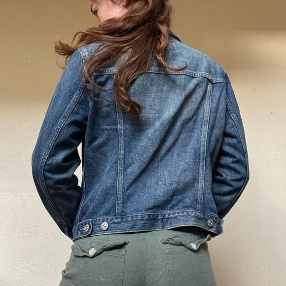 Banana republic faded button up denim jacket - Picture 5 of 8